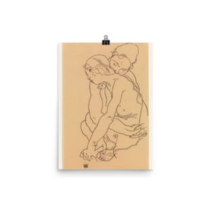 Affiche Egon Shiele Woman Embracing Girl