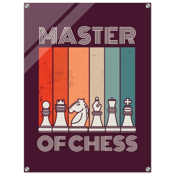 Master of Chess – Tableau plexiglas