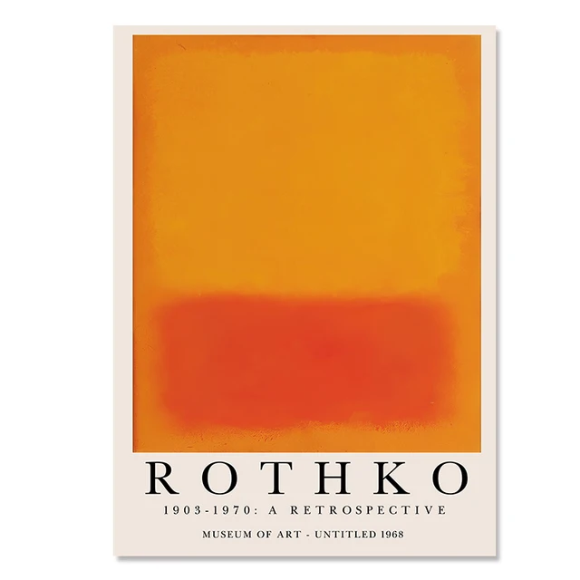 Affiche Rothko Rétrospective - Poster coton toile