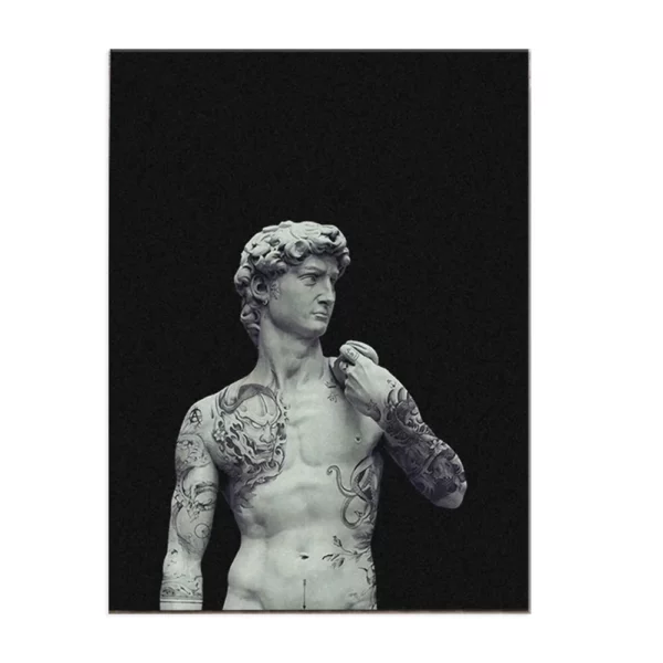 Affiche David Michelangelo - Poster toile coton